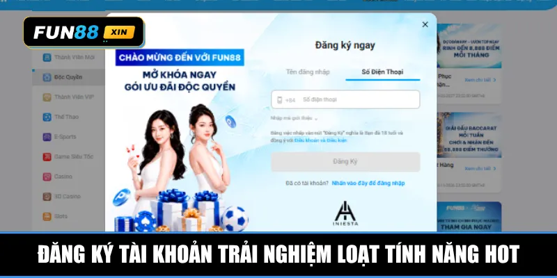 Đăng ký tài khoản trải nghiệm loạt tính năng hot